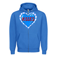 True Royal valentine's day hearts Zipper Hoodie - FaDigitalArtStudio