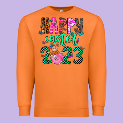 Happy Easter Premium Sweatshirt Designed By Cowhidedigitalart