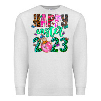 Oatmeal Heather Happy Easter Premium Sweatshirt - CowhideDigitalArt