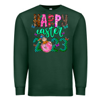Sports Green Happy Easter Premium Sweatshirt - CowhideDigitalArt