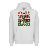 Dove Grey you serious clark with deer bbs Premium Hoodie - BundleAndBundleShop