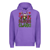 Purple you serious clark with deer bbs Premium Hoodie - BundleAndBundleShop