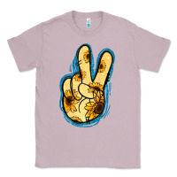 Lilac Yellow Glitter Sunflower Peace Sign Classic Tee - Jasminsmagicworld