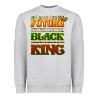 Heather Grey Future black king Heavyweight Sweatshirt - HowdyJamesFarm