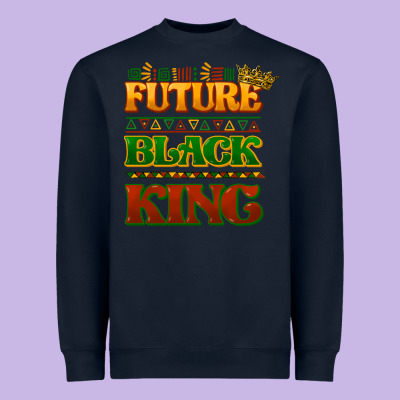 Future Black King Heavyweight Sweatshirt Designed By Howdyjamesfarm
