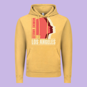 Women's Angeles Los Angeles Vintage Hoodie Designed By Bettercallsaul
