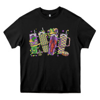 Black mardi gras coffee Heavy Core Tee - MaliasSmallBusiness