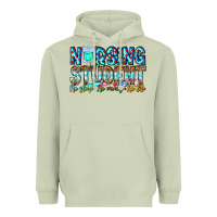 Matcha Nursing Student No Sleep No Money No Life Heavyweight Hoodie - CowhideDigitalArt