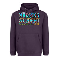 Plum Nursing Student No Sleep No Money No Life Heavyweight Hoodie - CowhideDigitalArt