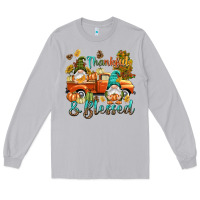 Moon Dust Fall Thankful and blessed Long Sleeve Tee - NancyCooperArtShop