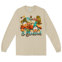 Mushroom Fall Thankful and blessed Long Sleeve Tee - NancyCooperArtShop
