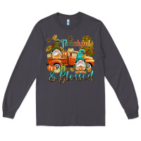 Smoke Fall Thankful and blessed Long Sleeve Tee - NancyCooperArtShop