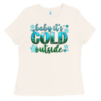 Bone baby its cold outside Ladies Tee - NancyCooperArtShop
