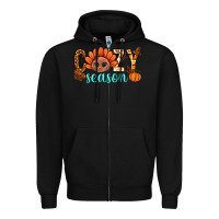 Black turkey cozy season thanksgiving bbs Zipper Hoodie - BundleAndBundleShop