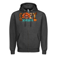 Charcoal Heather turkey cozy season thanksgiving bbs Zipper Hoodie - BundleAndBundleShop