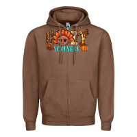 Chestnut turkey cozy season thanksgiving bbs Zipper Hoodie - BundleAndBundleShop