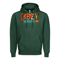 Sports Green turkey cozy season thanksgiving bbs Zipper Hoodie - BundleAndBundleShop