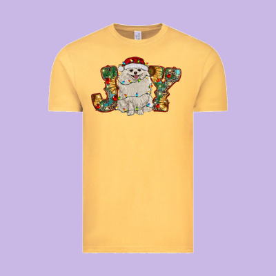 Pomeranian Christmas Joy Vintage Tee Designed By Ranaportraitstore
