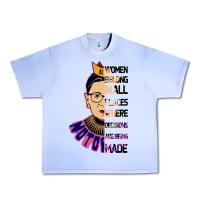 Grape Ice RBG Ruth Bader Ginsburg Women Belong In All Places Urban Heavy Tee - Bettercallsaul