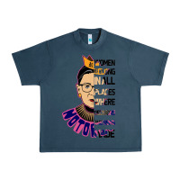 Midnight Navy RBG Ruth Bader Ginsburg Women Belong In All Places Urban Heavy Tee - Bettercallsaul