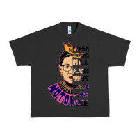 Pigment Black RBG Ruth Bader Ginsburg Women Belong In All Places Urban Heavy Tee - Bettercallsaul