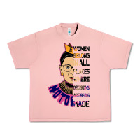 Salmon RBG Ruth Bader Ginsburg Women Belong In All Places Urban Heavy Tee - Bettercallsaul