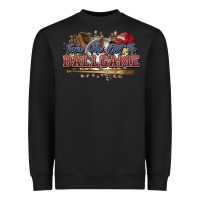 Black Take me out to ball game baseball Heavyweight Sweatshirt - HowdyJamesFarm