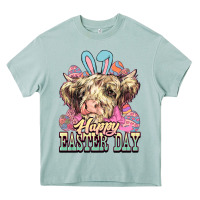 Arona Easter Day Cow Heavy Core Tee - NancyCooperArtShop