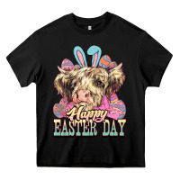 Black Easter Day Cow Heavy Core Tee - NancyCooperArtShop