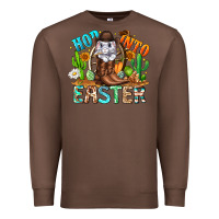 Chestnut Hop Into Easter Bunny Western Premium Sweatshirt - CowhideDigitalArt
