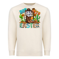 Sandshell Hop Into Easter Bunny Western Premium Sweatshirt - CowhideDigitalArt