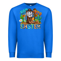 True Royal Hop Into Easter Bunny Western Premium Sweatshirt - CowhideDigitalArt