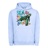Pigment Grape Ice sea you soon with sea turtle Urban Hoodie - Artiststas