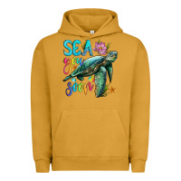 Pigment Peanut Butter sea you soon with sea turtle Urban Hoodie - Artiststas