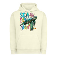 Pigment Pistachio sea you soon with sea turtle Urban Hoodie - Artiststas