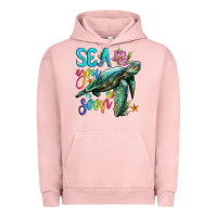 Pigment Salmon sea you soon with sea turtle Urban Hoodie - Artiststas