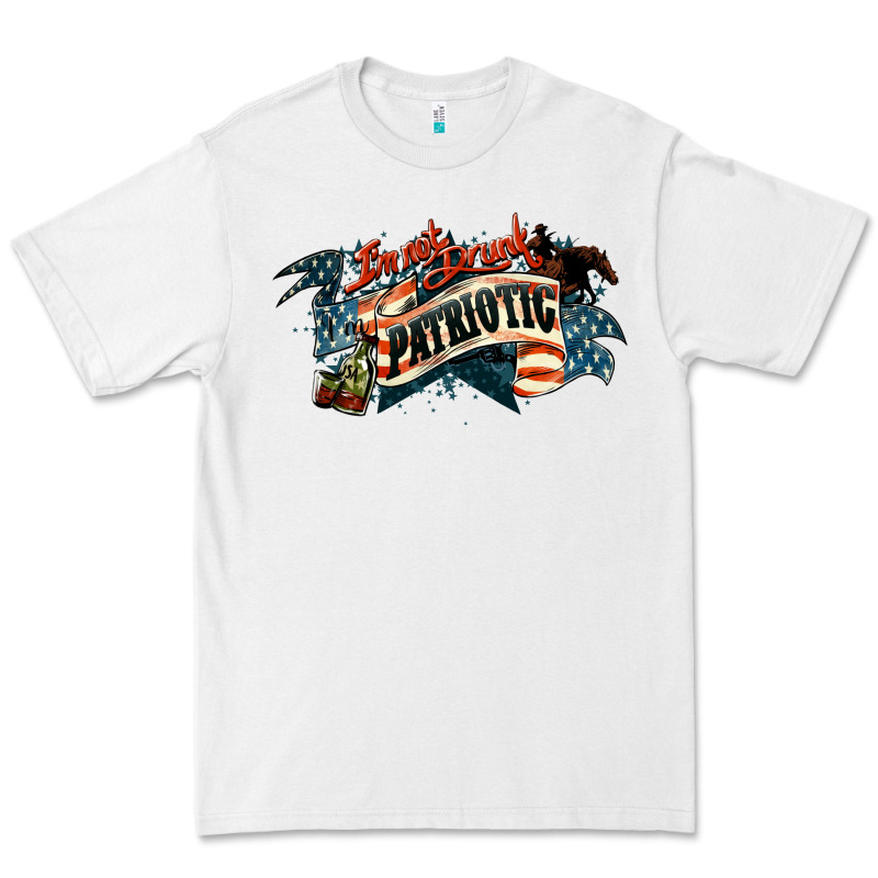 Patriotic Drunk America Premium Tee by NancyCooperArtShop | Teevron