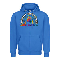 True Royal Autism Awareness rainbow Zipper Hoodie - FaDigitalArtStudio