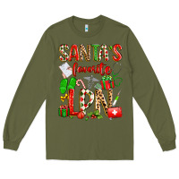 Army Green santa's favorite lpn Long Sleeve Tee - texasbilliewilder