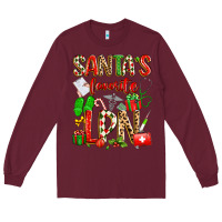 Burgundy santa's favorite lpn Long Sleeve Tee - texasbilliewilder