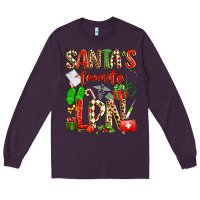 Plum santa's favorite lpn Long Sleeve Tee - texasbilliewilder