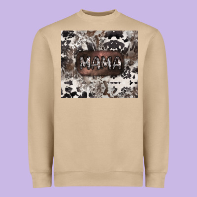 Mama Cowhide Cowgirl Heavyweight Sweatshirt Designed By Cowgirlartshop