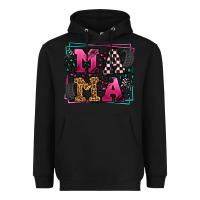 Black Racing leopard frame mama Mother's Day Heavyweight Hoodie - LillyAllenDesigns