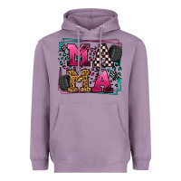 Lavender Racing leopard frame mama Mother's Day Heavyweight Hoodie - LillyAllenDesigns