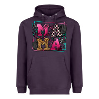 Plum Racing leopard frame mama Mother's Day Heavyweight Hoodie - LillyAllenDesigns