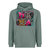 Sage Racing leopard frame mama Mother's Day Heavyweight Hoodie - LillyAllenDesigns
