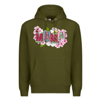 Army Green Mother's Day mama Premium Hoodie - FaDigitalArtStudio