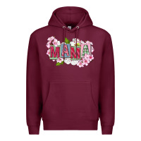Burgundy Mother's Day mama Premium Hoodie - FaDigitalArtStudio