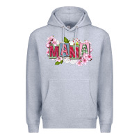 Heather Grey Mother's Day mama Premium Hoodie - FaDigitalArtStudio