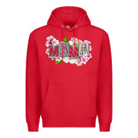 Red Mother's Day mama Premium Hoodie - FaDigitalArtStudio
